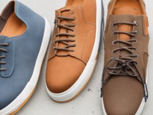 Close-up shots of various shoes