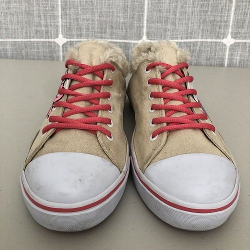 Hello Kitty Shoes Lined Beige Sneakers Sanrio Read