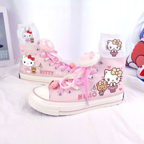 Sanrio Hello Kitty Fashion Canvas Shoes Cartoon Sneaker